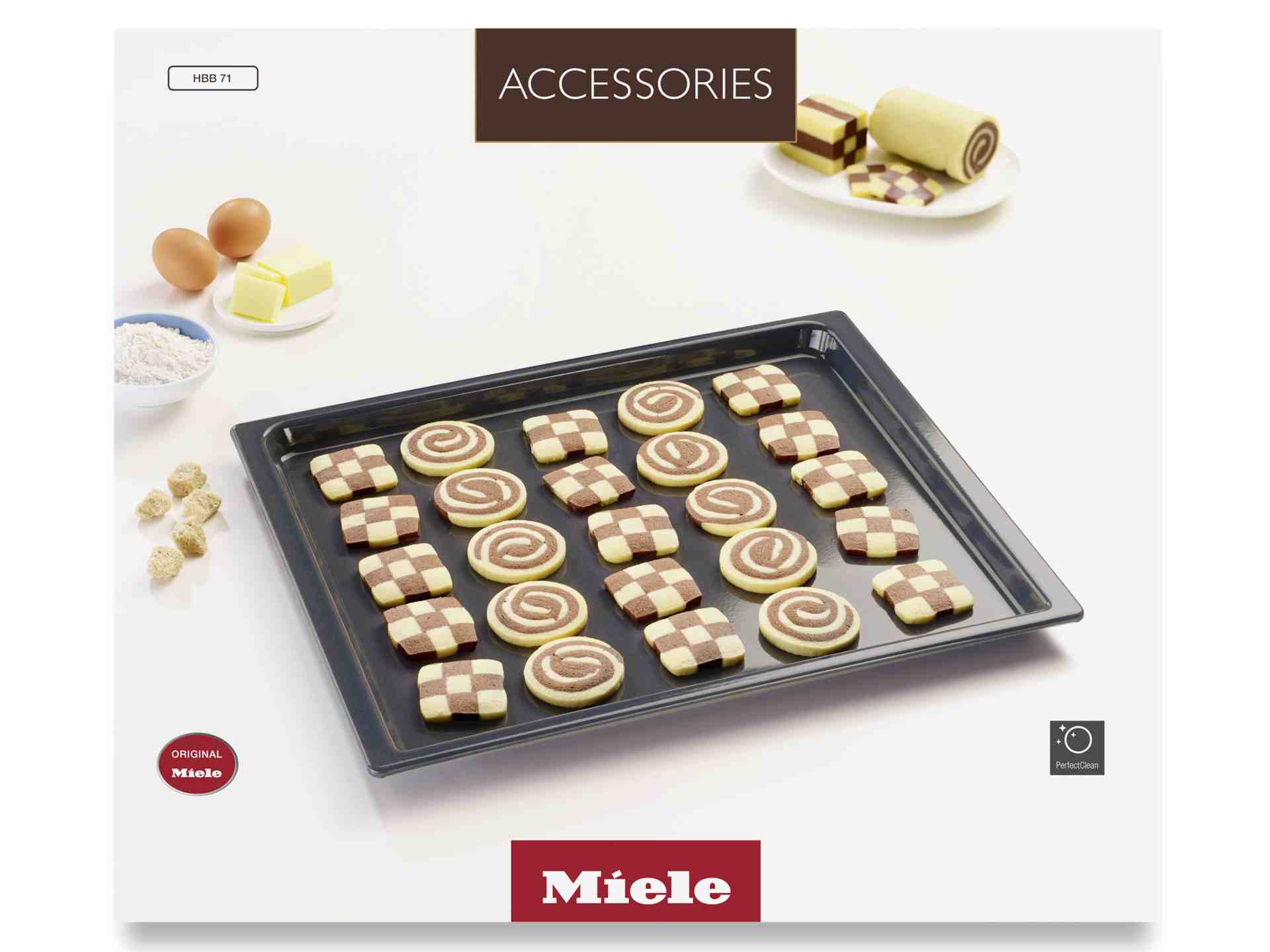 Miele HBB 71 Backblech mit PerfectClean Veredelung.